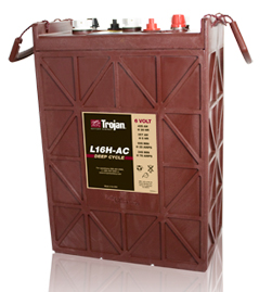 Trojan L16H-AC 6 Volt Deep Cycle Battery, Free Delivery to many locations in the Northeast.