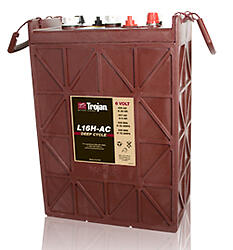 Trojan L16H-AC 435 AH 6 volt Flooded Lead Acid Deep Cycle Battery 